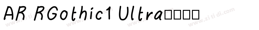AR RGothic1 Ultra字体转换